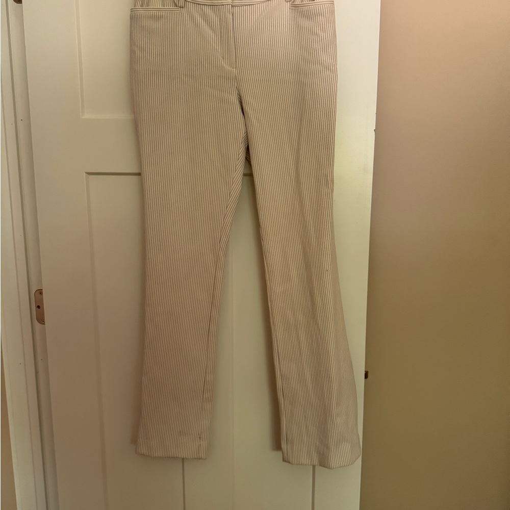 Express Cream Boot Cut Flare Pants